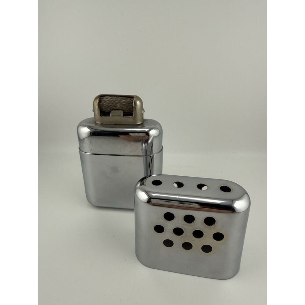 Jon-E Vintage Hand Warmer Silver Metal Large Size